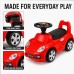 Toddler Ride-On Car with Storage, Red, Foot-to-Floor Play, Music Model QX-3316