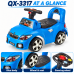 Kids Ride-On Car, Blue Push Car with Steering Wheel & Backrest Kids Ride-On Car, Blue Push Car with Steering Wheel & Backrest