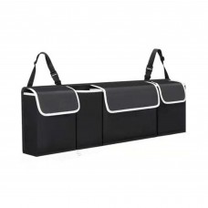 Car Trunk Organizer 4 Compartments Foldable, 90 cm Black
