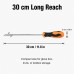 Tire Groove Cleaning Tool, 30 cm Long Reach Metal Tip Stone Remover, Non-Slip Handle, Compact Tire Tread Cleaner for Cars, SUVs, Trucks, Bikes, Garage and Road Trip Maintenance
