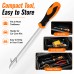 Tire Groove Cleaning Tool, 30 cm Long Reach Metal Tip Stone Remover, Non-Slip Handle, Compact Tire Tread Cleaner for Cars, SUVs, Trucks, Bikes, Garage and Road Trip Maintenance