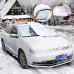 Car Windshield Snow Cover, Waterproof Sun Shade Half Car Cover with Hooks, Straps for Sedans, SUVs, Vans, Trucks 245 x 196 x 166 cm - X0029VX16T