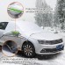 Car Windshield Snow Cover, Waterproof Sun Shade Half Car Cover with Hooks, Straps for Sedans, SUVs, Vans, Trucks 245 x 196 x 166 cm - X0029VX16T