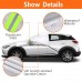 Car Windshield Snow Cover, Waterproof Sun Shade Half Car Cover with Hooks, Straps for Sedans, SUVs, Vans, Trucks 245 x 196 x 166 cm - X0029VX16T