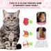 Interactive Cat Treasure Hunt Toy Food Dispenser Puzzle Feeder with Adjustable Difficulty, Non-Slip Design, Brain Stimulation Game for Indoor Cats of All Ages