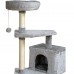 Cat Tree Tower, 42 inch Kitten Activity Center with Padded Plush Perches, Scratching Posts, Jump Platform - 10HUI