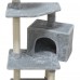 Cat Tree Tower, 42 inch Kitten Activity Center with Padded Plush Perches, Scratching Posts, Jump Platform - 10HUI