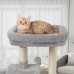 Cat Tree Tower, 30 inch Kitten Activity Center with Padded Plush Perche, Scratching Posts, Jump Platform - 11HUI