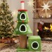 Christmas Cat Tree, 144 cm Tower with 3 Condos and Scratching Posts