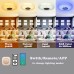 EXHOURME Ceiling Light, Flush Mount Ceiling Light with Bluetooth Speaker, RGB Color Change, APP + Remote Control for Home, Bedroom, Bathroom - X003YX81XJ