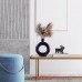Ceramic Floral Vase, Modern Donut Vase Minimalism Style for Living Room, Kitchen, Office, Home Decor