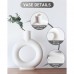 Ceramic Floral Vase, Modern Donut Vase Minimalism Style for Living Room, Kitchen, Office, Home Decor