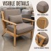 Accent Chair with Cushions, Cane-Style Back, Taupe, Indoor Accent Chair with Cushions, Cane-Style Back, Taupe, Indoor