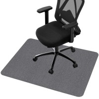 Chair Mat for Hardwood Floors, 140 x 100 cm Non-Slip Office Chair Mat for Rolling Chairs, Floor Protector Rug for Home Office, Study, Bedroom – Grey