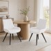 Dining Chairs Set of 2, White Upholstered, Metal Legs Dining Chairs Set of 2, White Upholstered, Metal Legs