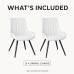 Dining Chairs Set of 2, White Upholstered, Metal Legs Dining Chairs Set of 2, White Upholstered, Metal Legs