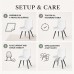 Dining Chairs Set of 2, White Upholstered, Metal Legs Dining Chairs Set of 2, White Upholstered, Metal Legs