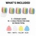 Tailor’s Chalk 50 Pcs Sewing Fabric Markers 5 Cases, 4 Colors