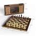 AGreatLife 15 x 15" Wooden Chess Set, Foldable with Magnetic Closure, Felt Interior Storage for Children, Kids, Adults