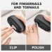 Electric Nail Clipper with Grinder, Light and USB-C, Gray Electric Nail Clipper with Grinder, Light and USB-C, Gray
