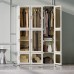 ANTBOX Portable Closet, Foldable Wardrobe Storage Clothing Organizer with Magnetic Doors, 9 Doors 3 Hangers - Closet_WT15-D9-H3