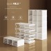 ANTBOX Portable Closet, Foldable Wardrobe Storage Clothing Organizer with Magnetic Doors, 9 Doors 3 Hangers - Closet_WT15-D9-H3