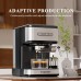 Espresso Machine, 20 Bar Coffee Maker with Milk Frother, Black