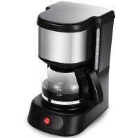  5 Cup Coffee Maker, Drip Coffee Machine with Glass Carafe, Reusable Filter - YD011