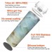 Stainless Steel Tumbler, 16oz Vacuum Insulated Travel Coffee Mug with Sliding Lid, Non-Slip Bottom (Opal Marble)