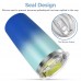 Stainless Steel Tumbler, 20oz Vacuum Insulated Travel Coffee Mug with Sliding Lid, Non-Slip Bottom (Blue)