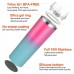 Stainless Steel Tumbler, 22oz Vacuum Insulated Travel Coffee Mug with Sliding Lid, Non-Slip Bottom (Pink-Green)