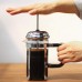 French Coffee Press, 32oz Stainless Steel Coffee Maker, Double Filter, 2 Bonus Screens (8 Cup)