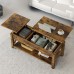 Coffee Table 120 x 50cm, 2-Way Lift Top Coffee Table with Hidden Compartment, Open Shelf for Home, Living Room - FK005002