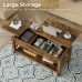 Coffee Table 120 x 50cm, 2-Way Lift Top Coffee Table with Hidden Compartment, Open Shelf for Home, Living Room - FK005002