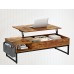 Coffee Table 120 x 50cm, 2-Way Lift Top Coffee Table with Hidden Compartment, Open Shelf for Home, Living Room - FK005002