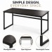 Computer Desk Metal Frame 112 cm Dark Brown for Home Office Computer Desk Metal Frame 112 cm Dark Brown for Home Office