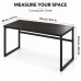 Computer Desk Metal Frame 112 cm Dark Brown for Home Office Computer Desk Metal Frame 112 cm Dark Brown for Home Office
