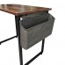 Computer Desk, 80 x 50cm Modern Style Study Desk with Side Storage Bag for Home, Office (Brown) - YD2009T