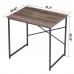 31.5" Small Home Office Desk, 80 x 60 cm Compact Computer Desk with Metal Frame for Small Spaces, Office - SHINIER-1VG-SX