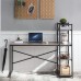 55"" Computer Desk, 120 x 60cm Reversible Office Desk with 4-Tier Shelves, CPU Stand for Home, Bedroom, Office - SULI-1VG140-SX