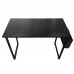 Computer Desk, 100 x 50cm Modern Style Study Desk with Side Storage Bag for Home, Office (Black) - YD2008-B