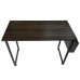 Computer Desk, 100 x 50cm Modern Style Study Desk with Side Storage Bag for Home, Office (Brown) - YD2008-T