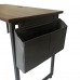 Computer Desk, 100 x 50cm Modern Style Study Desk with Side Storage Bag for Home, Office (Brown) - YD2008-T