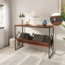 ODIKA Console Table, 109cm Industrial Millwork Wood Entryway Table with Power Outlets and USB Ports for Home, Entryway, Living Room, Office - CST-PS-AL-90523