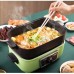 Intexca Multi-Function Cooker Non-Stick Barbecue Grill, Griddle Takoyaki Pan Tray, 2.5L Hot Pot, Electric Skillet - LZW-1901A