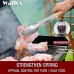 2 Pack Kitchen Tongs, 480℉ Heat Resistant Cooking Tongs 12" and 16" with Stainless Steel, Non-Slip Silicone Handle