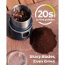 Cordless Coffee Grinder, Electric Bean Spice Grinder with 304 Stainless Steel Blade, 85 Grinds Per Charge for Home, Kitchen, Travel - ICG-1001L