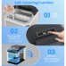 Countertop Ice Maker, Portable Automatic Electric Ice Machine with 26lbs/24h, 2 Sizes, Scoop, Self-Cleaning for Home, Kitchen, Parties (Silver) -  YH16M