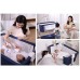 BabyTrace Multifunctional Baby Bedside Bassinet  Sleeper Easy Folding Portable Crib