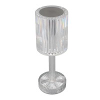Crystal Table Lamp LED USB Rechargeable Table Lamp with Stepless Brightness Control Elegant Crystal Design with Soft Lighting Perfect for Bedroom, Living Room, Desk Modern Home Décor
